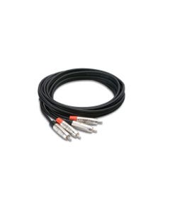 Hosa HRR-003X2 Pro Stereo Interconnect Dual REAN RCA to Same