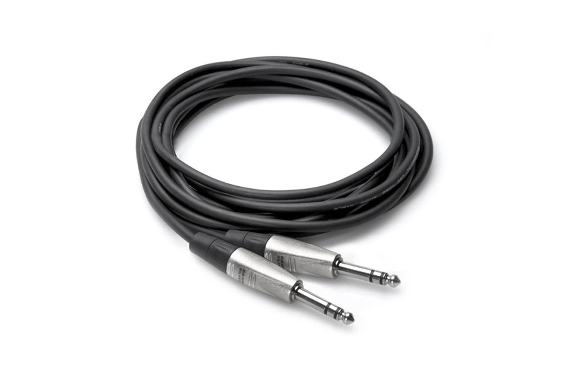 Hosa HSS Pro Balanced Interconnect REAN 1/4 in TRS to Same Cable