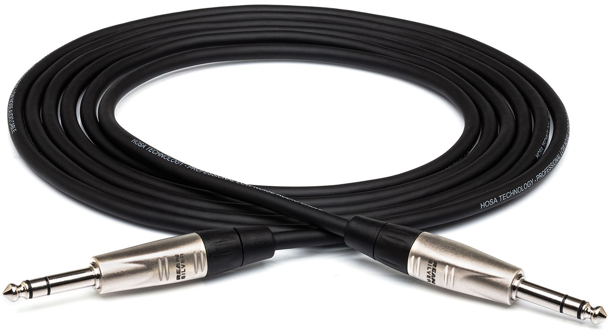 Hosa HSS-100 Pro Balanced Interconnect REAN 1/4 In TRS Cable