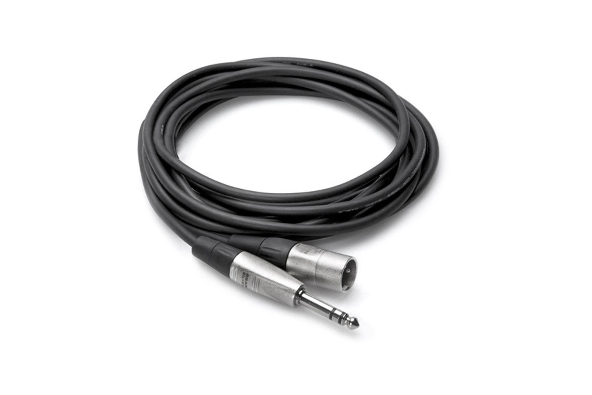 Hosa HSX010 Pro Balanced Interconnect REAN 1/4 In TRS XLR3M 10 Ft