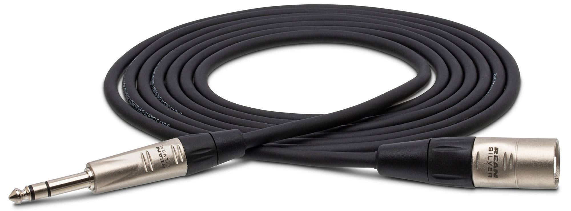 Hosa HSX-050 Pro Balanced Interconnect REAN 1/4 In TRS to XLR3M Cables