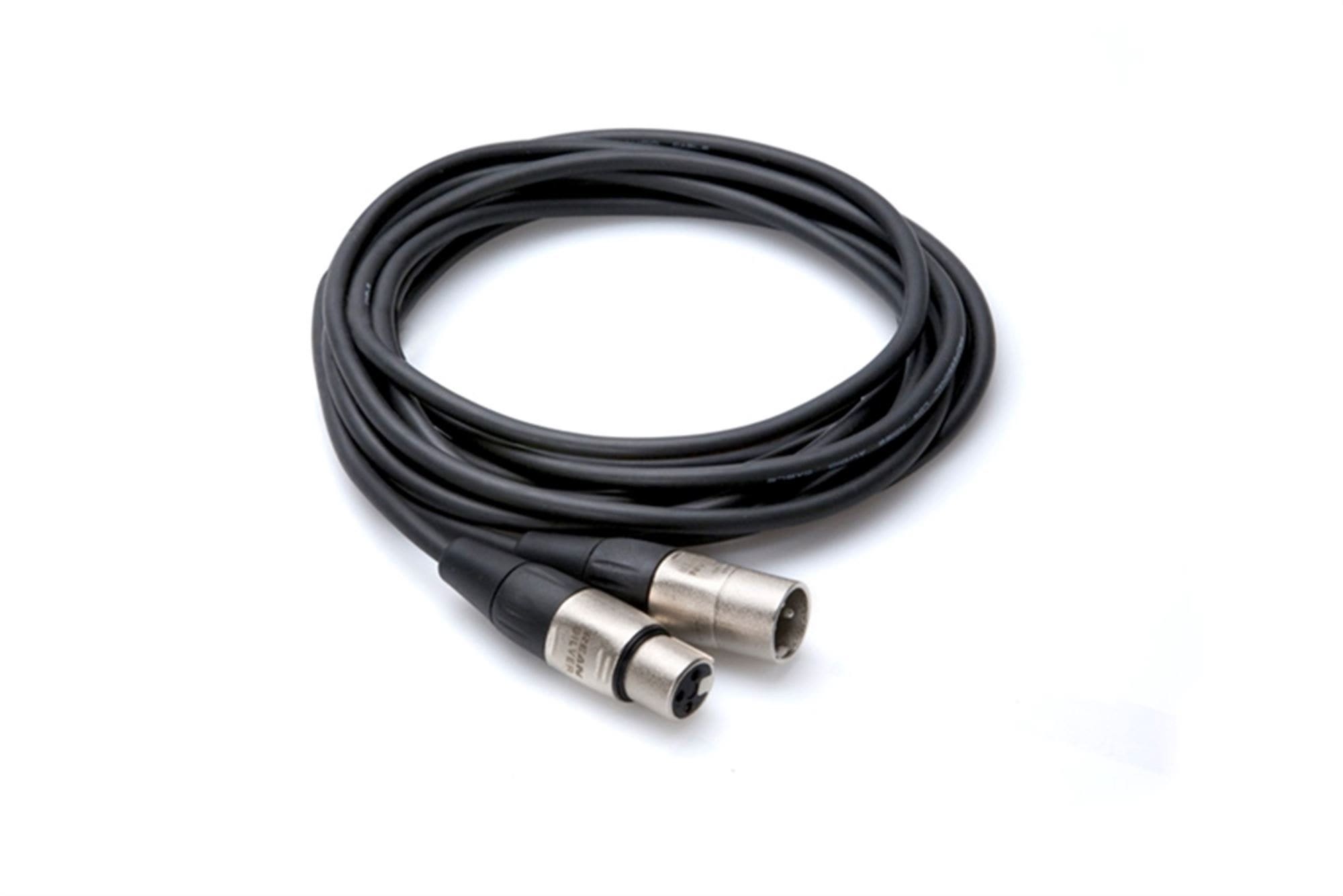 Hosa HXX010 Pro Balanced Interconnect REAN XLR3F to XLR3M 10 Foot
