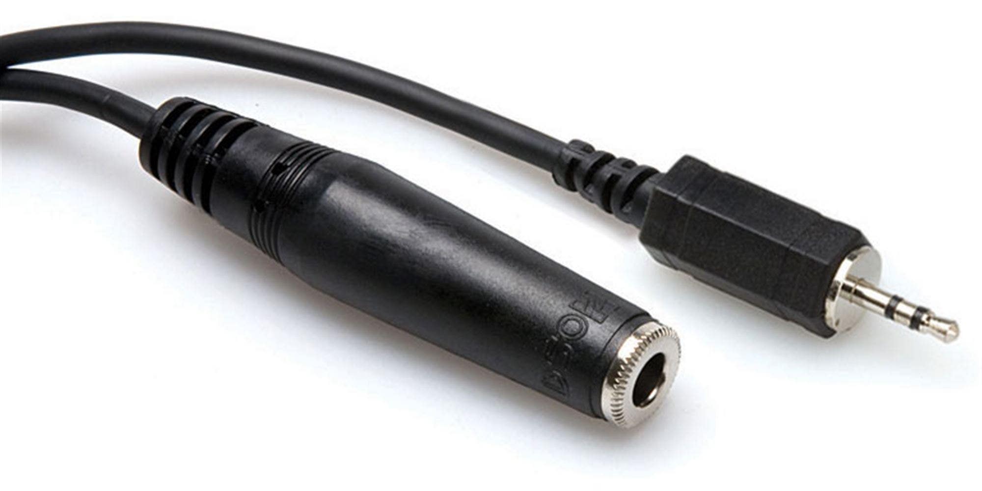 Hosa MHE110 Headphone Adaptor 3.5 mm TRS to 3.5 mm TRS 10'