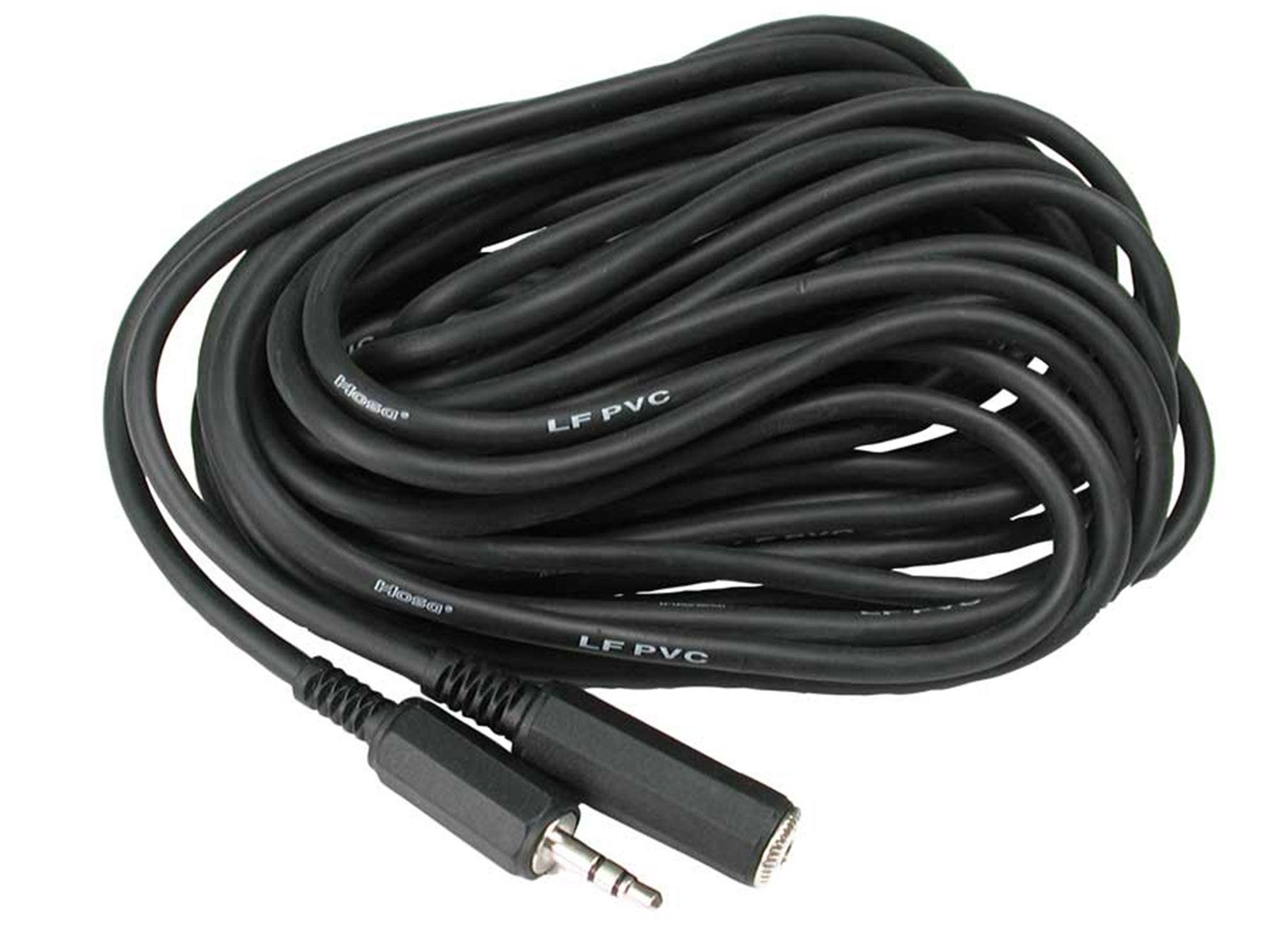 Hosa MHE125 Headphone Adaptor 1/8 Inch TRS to 1/8 Inch 25'