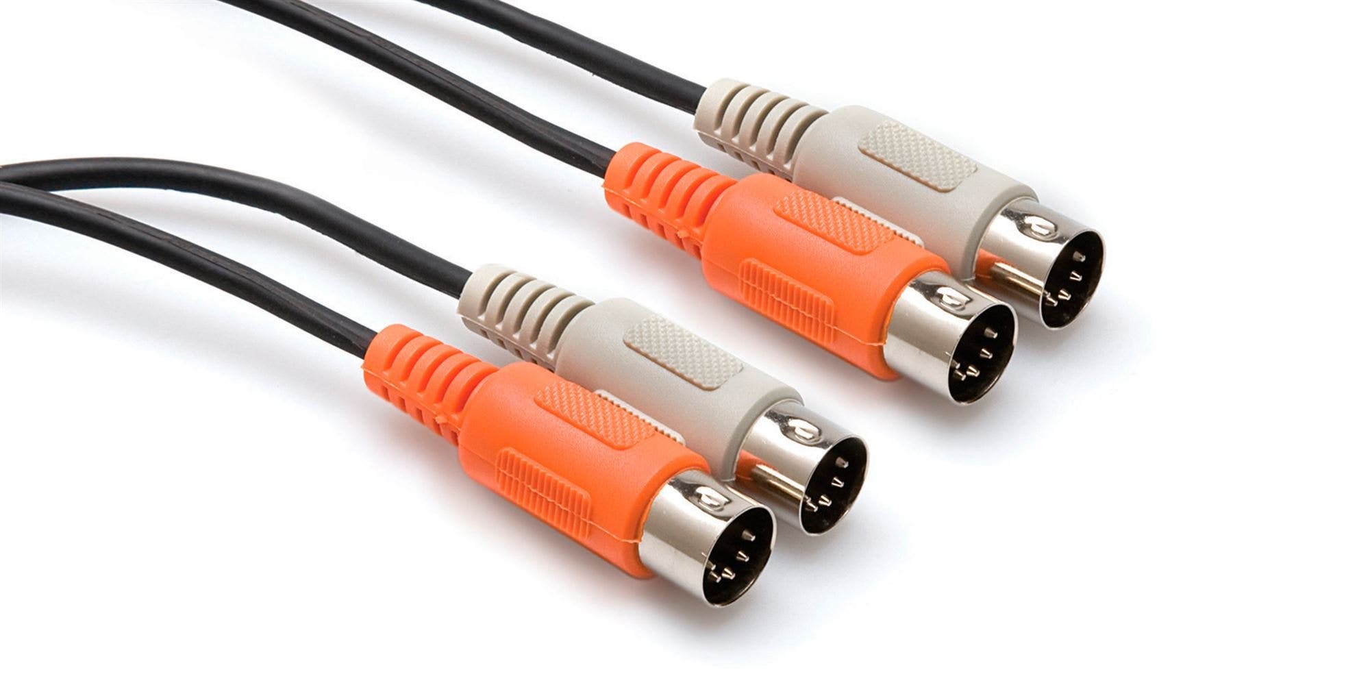 Hosa MID-202 Dual MIDI Cable 5-pin DIN to Same 2m