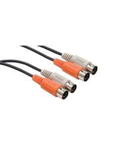 Hosa MID-203 Dual MIDI Cable Dual 5-pin DIN to Same 3m