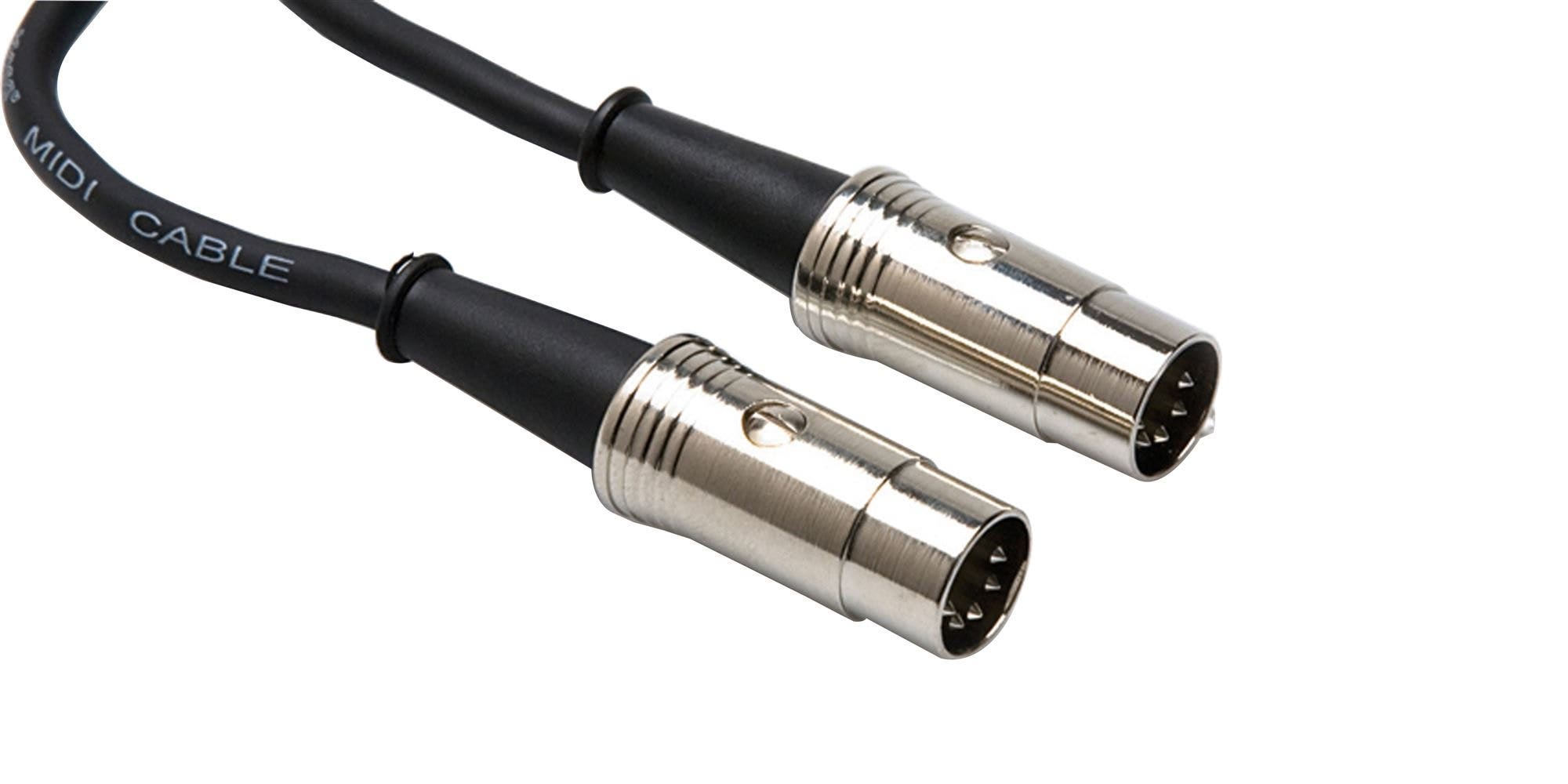 Hosa MID-505 Pro MIDI Cable Serviceable 5-pin DIN to Same 5Ft
