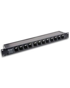 Hosa PDR-369 12 Point XLR3F to XLR3M Patch Bay