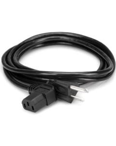 Hosa PWC-148R Right-angle IEC C13 to NEMA 5-15P Power Cord 8'