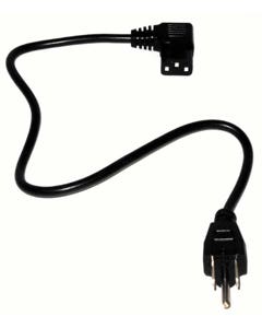 Hosa PWC143R Power Cord Right Angle IEC C13 to NEMA 515P 3 Foot