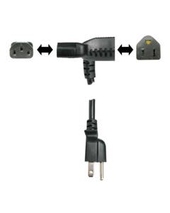 Hosa PWD401 Power Cord Piggyback IEC C13 to NEMA 515P 1 Foot