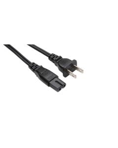 Hosa PWP461 Power Cord IEC C7 Polarized to NEMA 1-15P