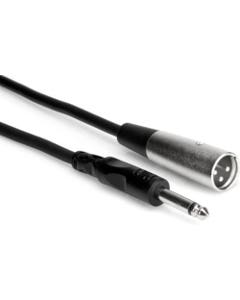 Hosa PXM-103 Unbalanced Interconnect 1/4" TS to XLR3M 3'