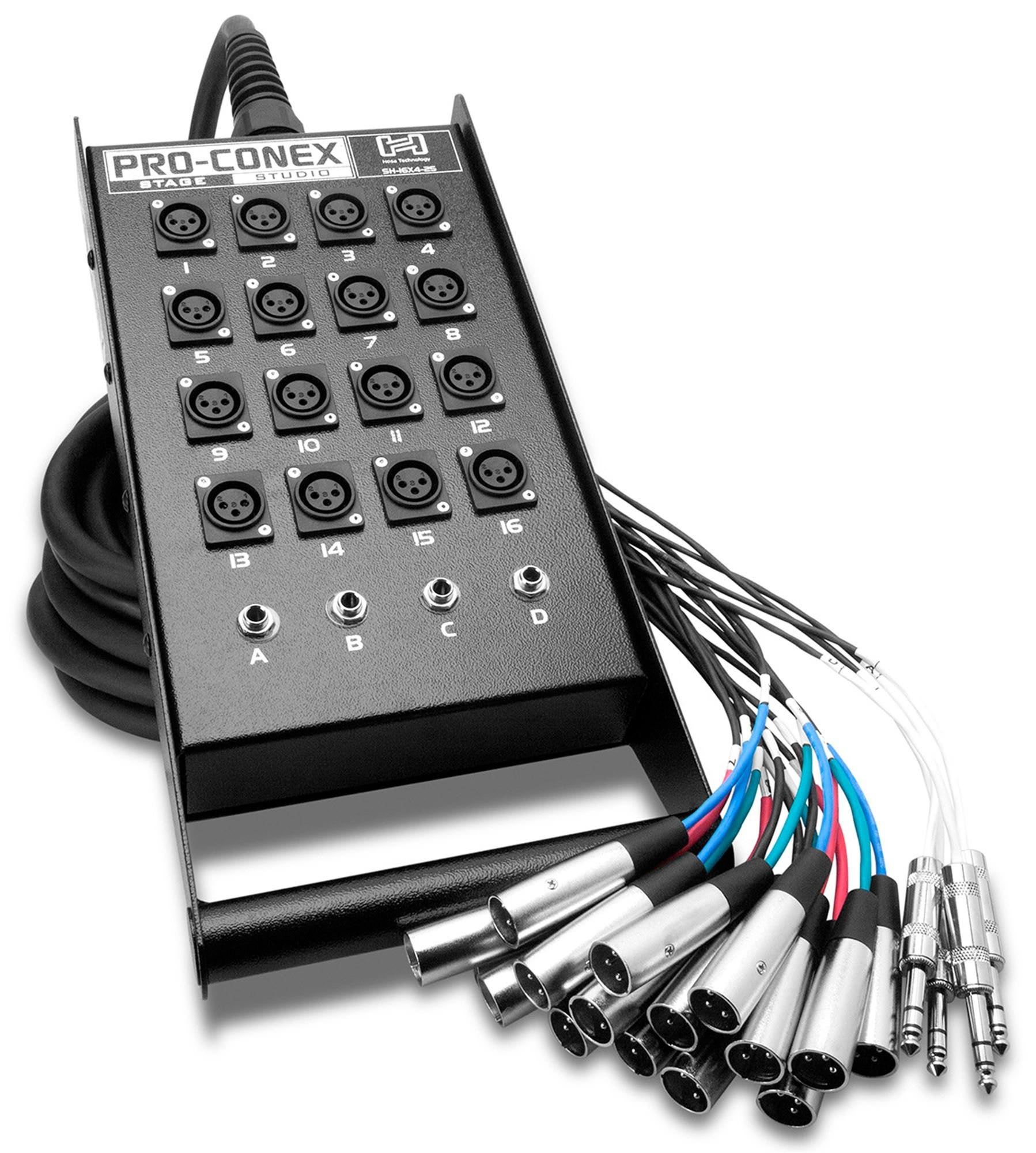 Hosa SH-16X4-100 Pro-Conex Stage Box Snake XLR x 1/4" TRS
