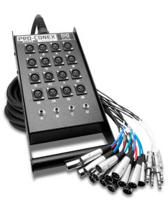 Hosa SH-16X4-100 Pro-Conex Stage Box Snake XLR x 1/4" TRS