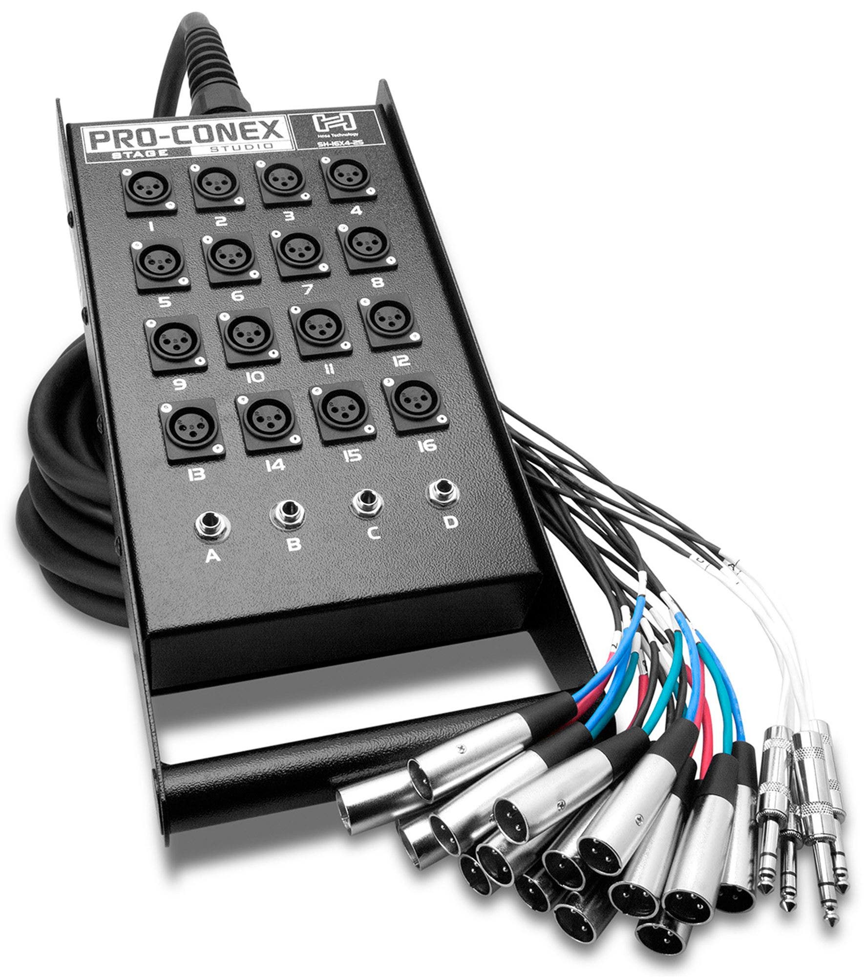 Hosa SH-16X4 Pro-Conex Stage Box Snake XLR x 1/4" TRS
