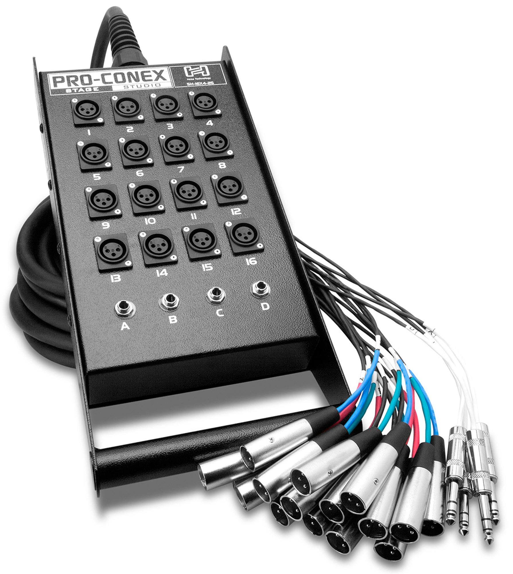 Hosa SH-16X4-50 Pro-Conex Stage Box Snake XLR x 1/4" TRS