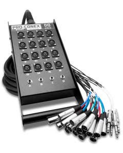 Hosa SH-16X4-50 Pro-Conex Stage Box Snake XLR x 1/4" TRS