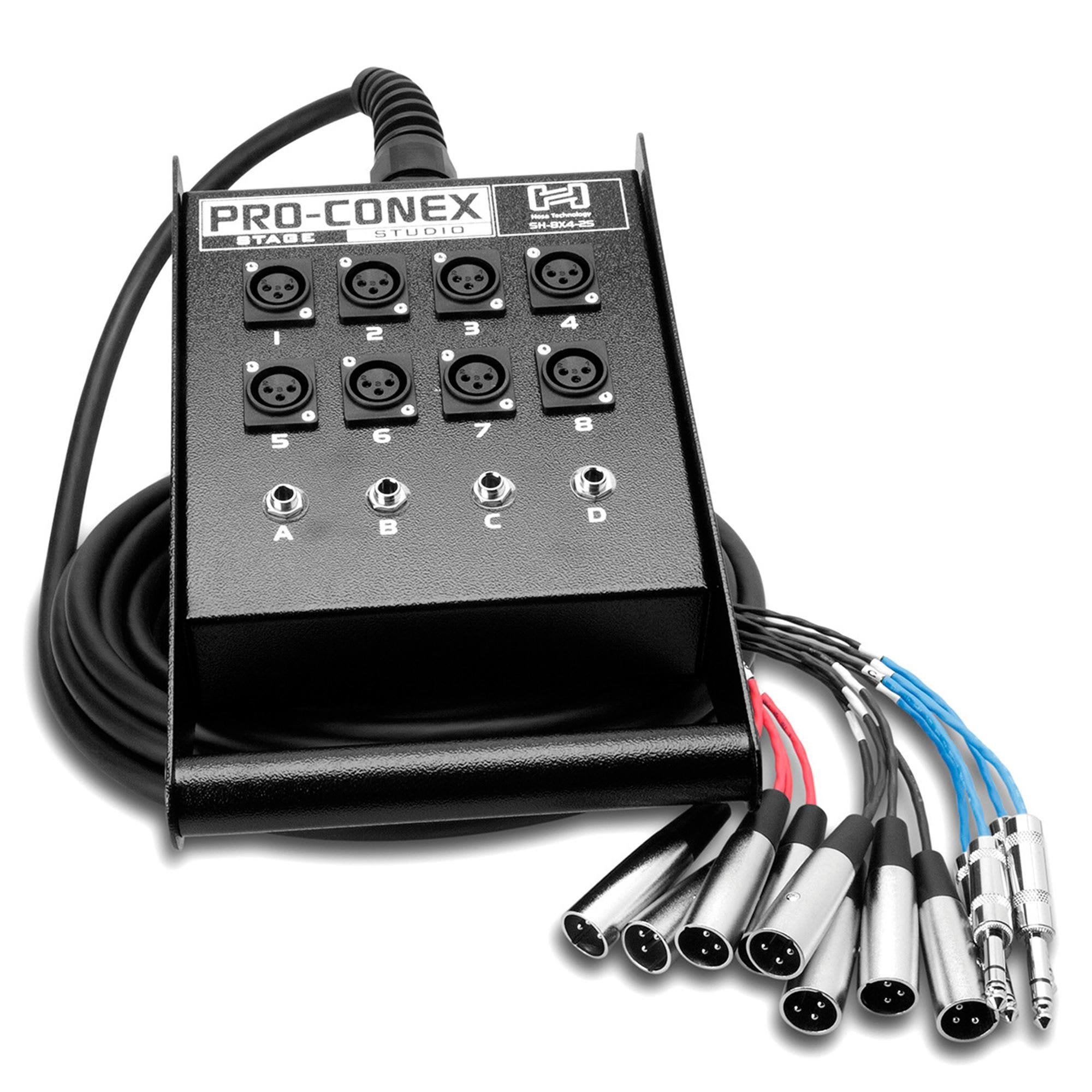 Hosa SH-8X4-100 Pro-Conex Stage Box Snake XLR x 1/4" TRS