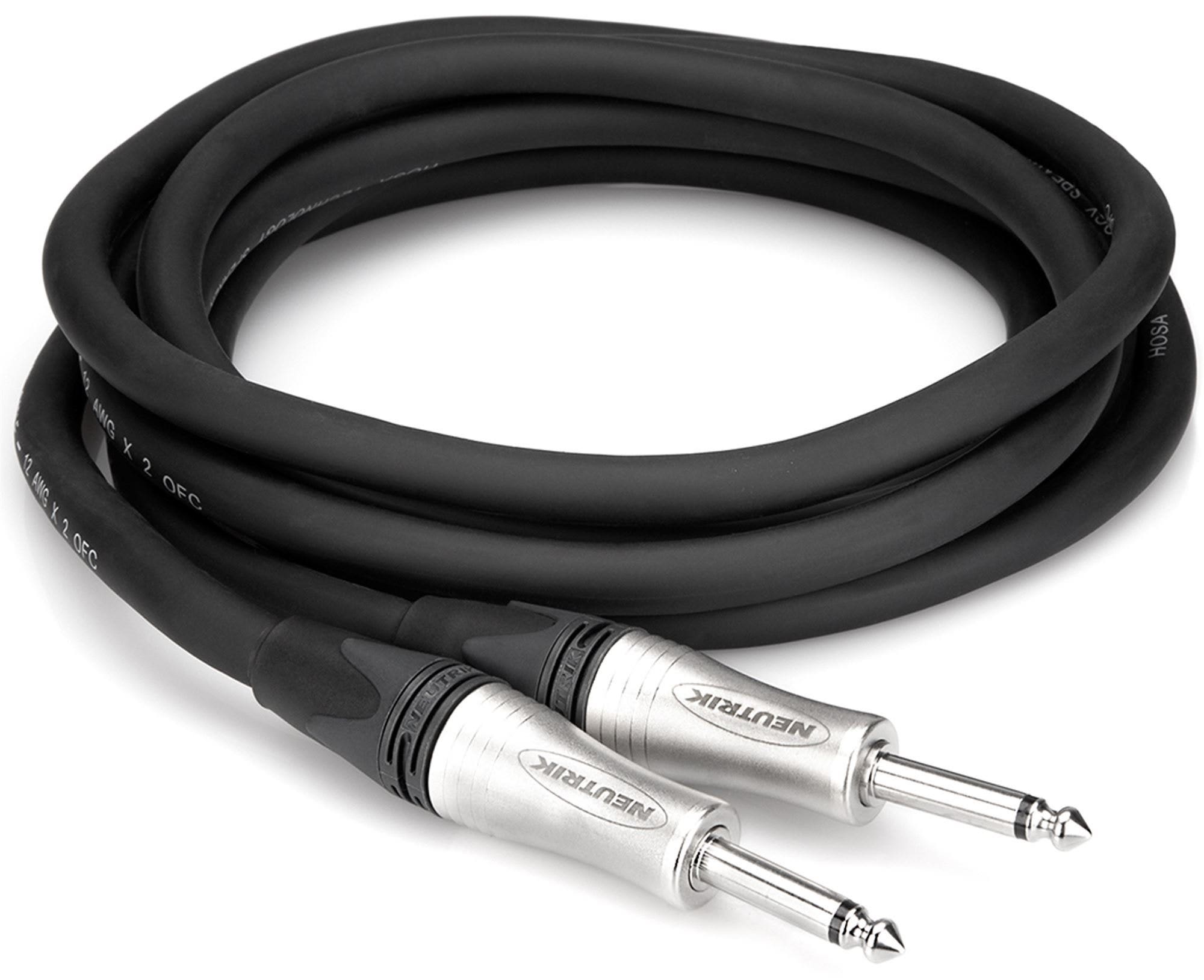 Hosa SKJ Edge Speaker Cables Neutrik 1/4 Inch TS