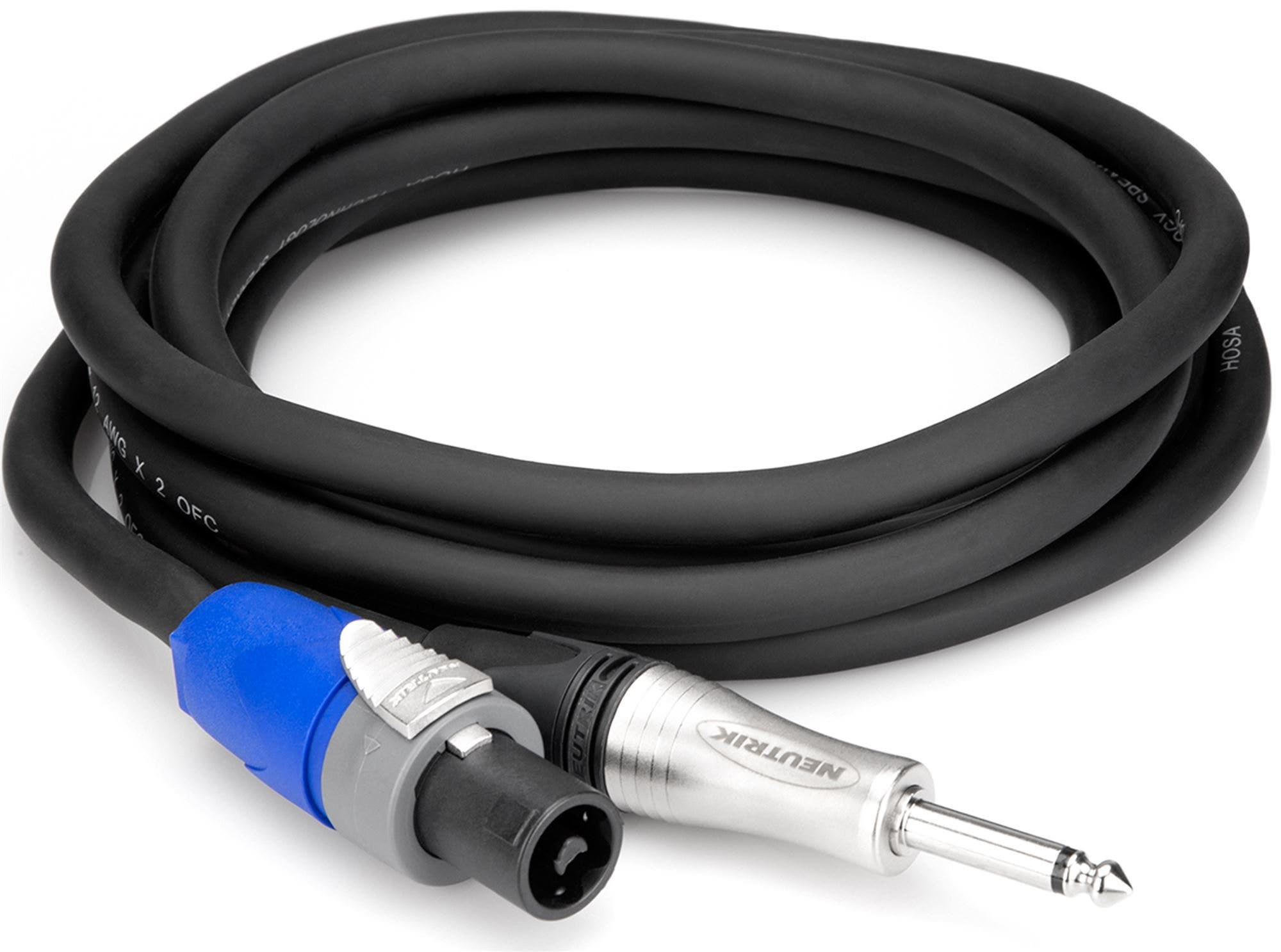 Hosa SKT-210Q Edge Speaker Cable speakON to TS 10 Feet
