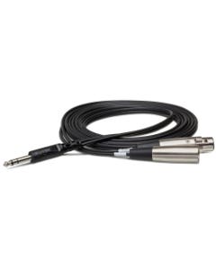 Hosa SRC-204 Insert Cable 1/4" TRS to XLR3M and XLR3F