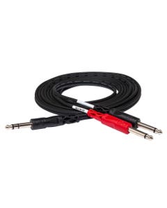 Hosa STP202 Insert Cable 1/4 Inch TRS to Dual 1/4 Inch TS 2 Meter