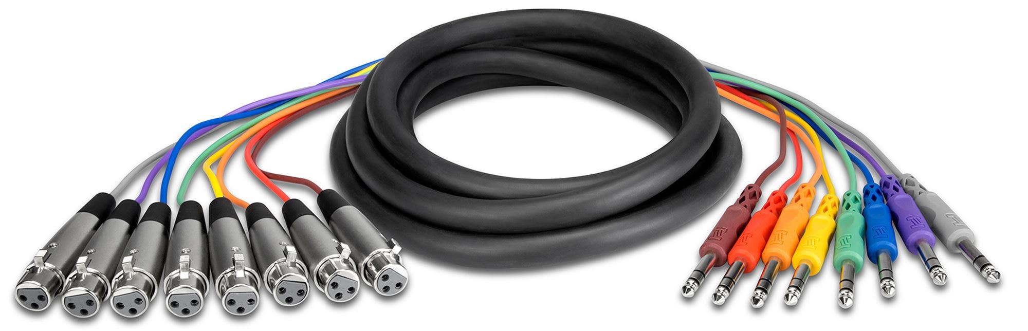 Hosa STX-803F Balanced Snake XLR3F to 1/4 Inch TRS