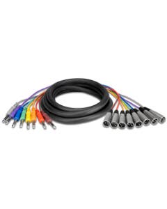 Hosa STX-802M Balanced Snake 1/4" TRS to XLR3M
