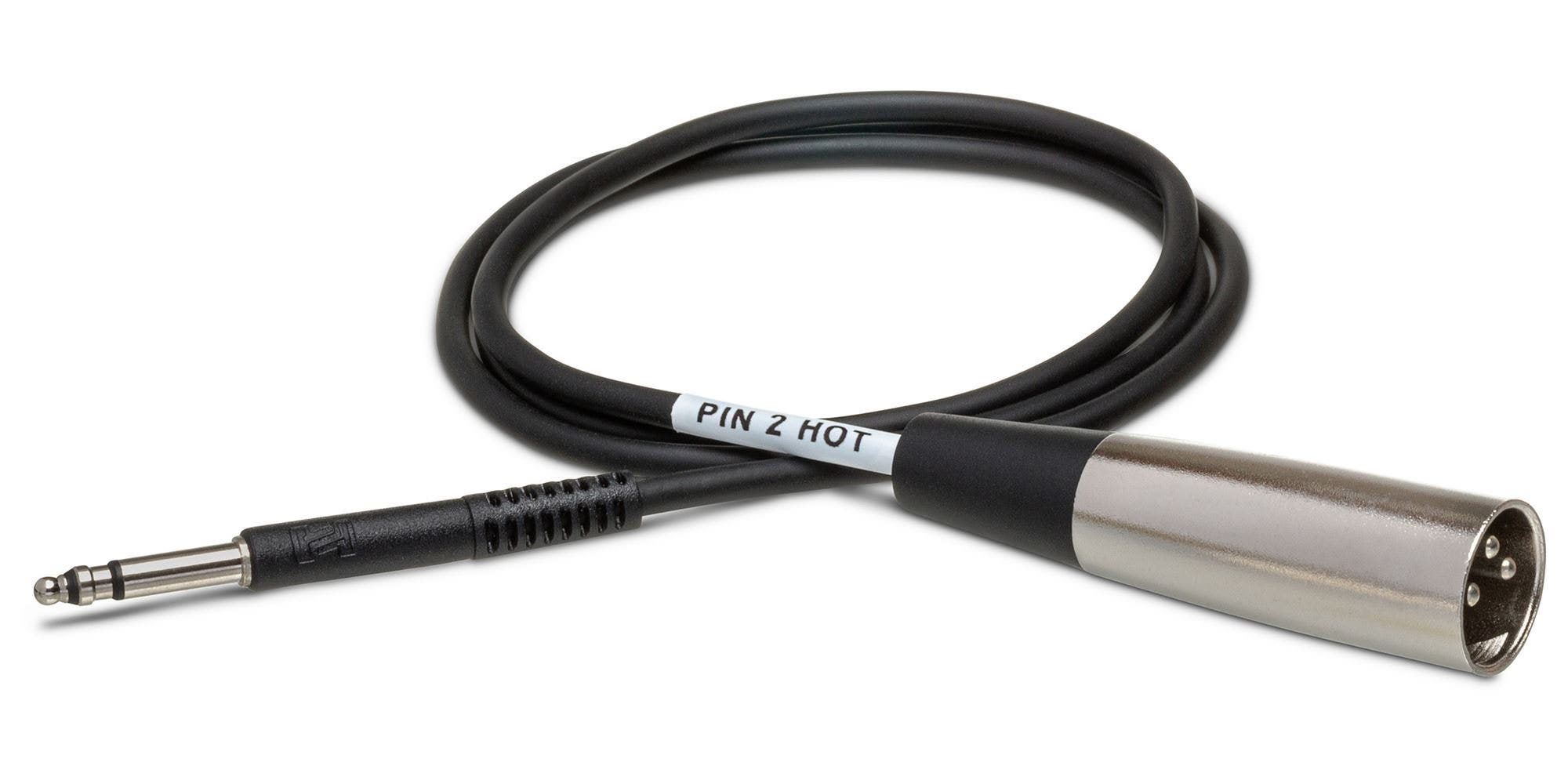 Hosa TTX-103M Balanced Interconnect Cable TRS to XLR3M