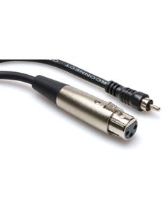 Hosa XRF105 Unbalanced Interconnect XLR3F to RCA 5 Foot