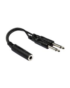 Hosa Y Cable 1/4 Inch TS Female to Dual 1/4 Inch TS