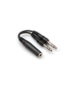 Hosa YPP308 Y Cable 1/4 Inch TRS Female to Dual 1/4 Inch TRS