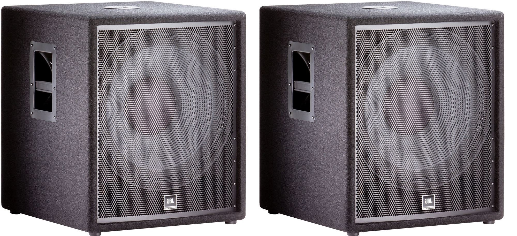JBL JRX218S 18 Inch Passive PA Subwoofers Pair