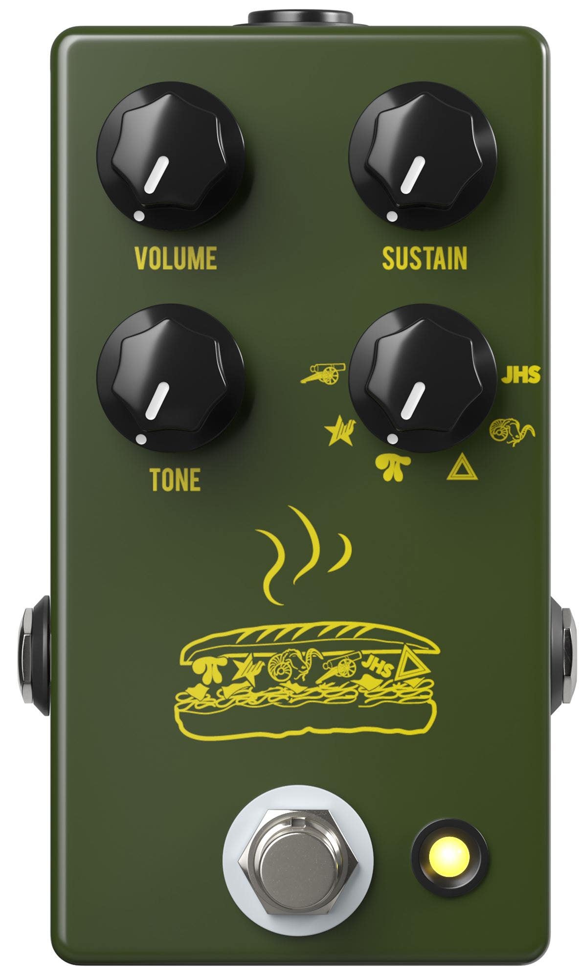 JHS Muffuletta Fuzz Pedal Army Green