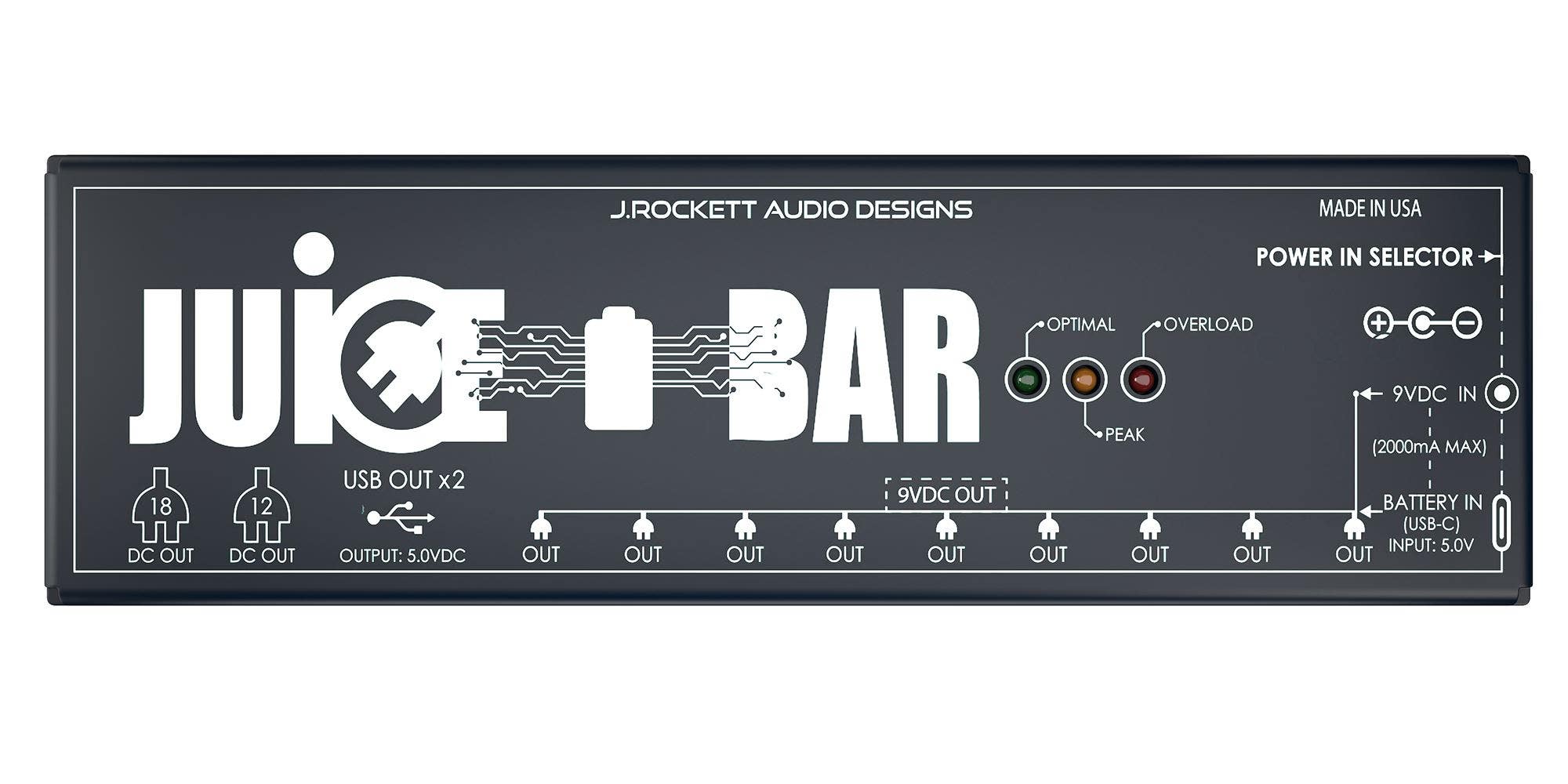 J Rockett Audio Devices Juice Bar Pwr Distributor