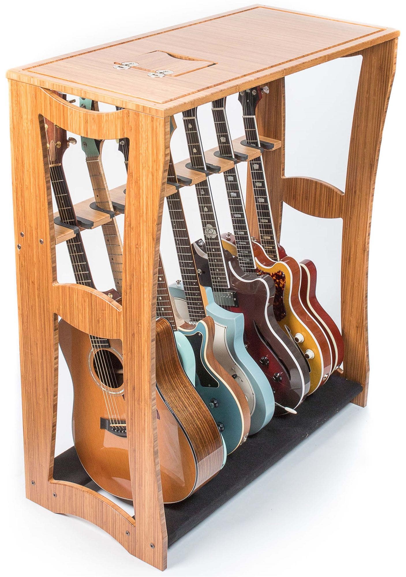 DRS Rack Bravo 7 Bamboo Guitar Rack