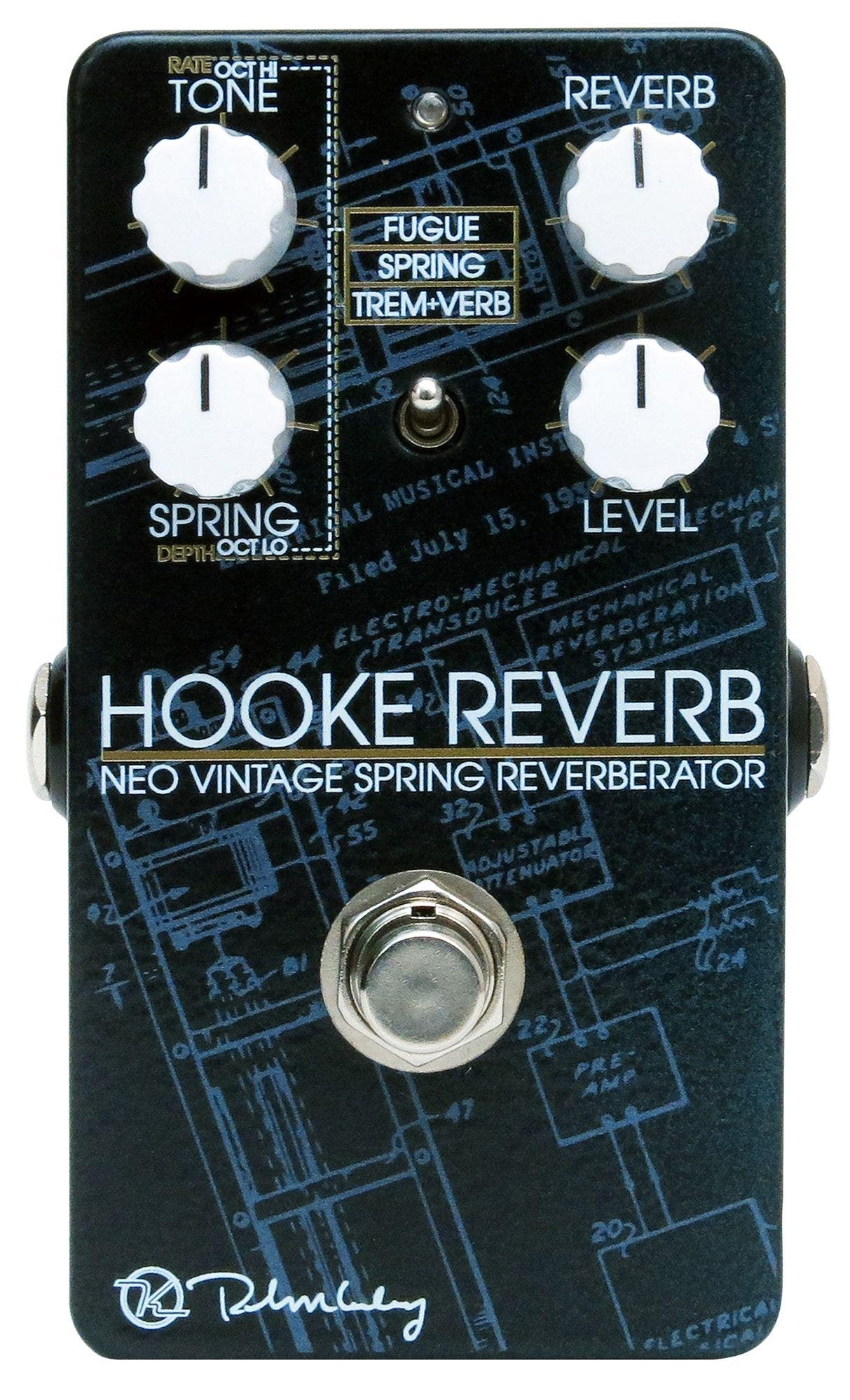 Keeley Hooke Spring Reverb Tremolo and Fugue Pedal