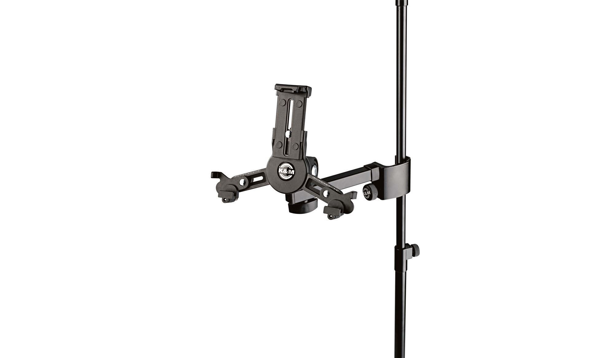 K&M 19796 Clamp On Mini Universal Tablet Holder