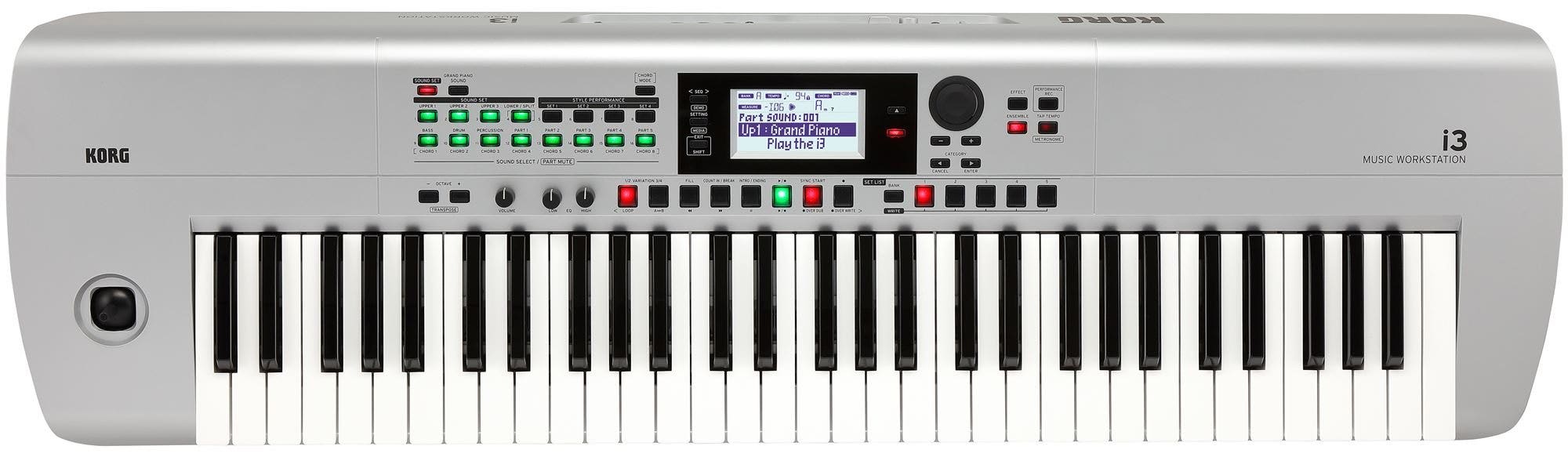 Korg i3 61 Key Music Workstation in Silver