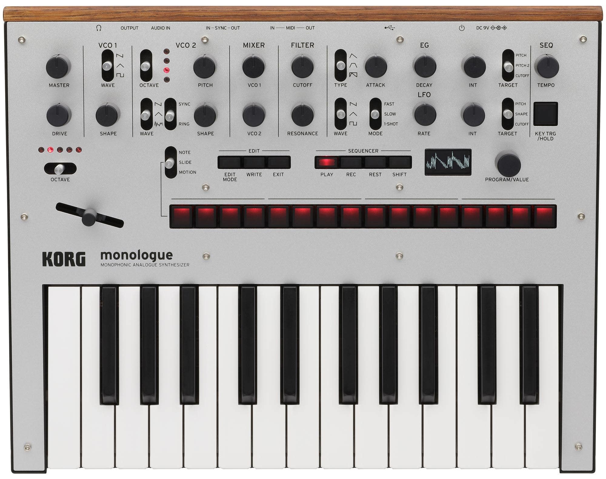 Korg Monologue Analog Synthesizer in Silver
