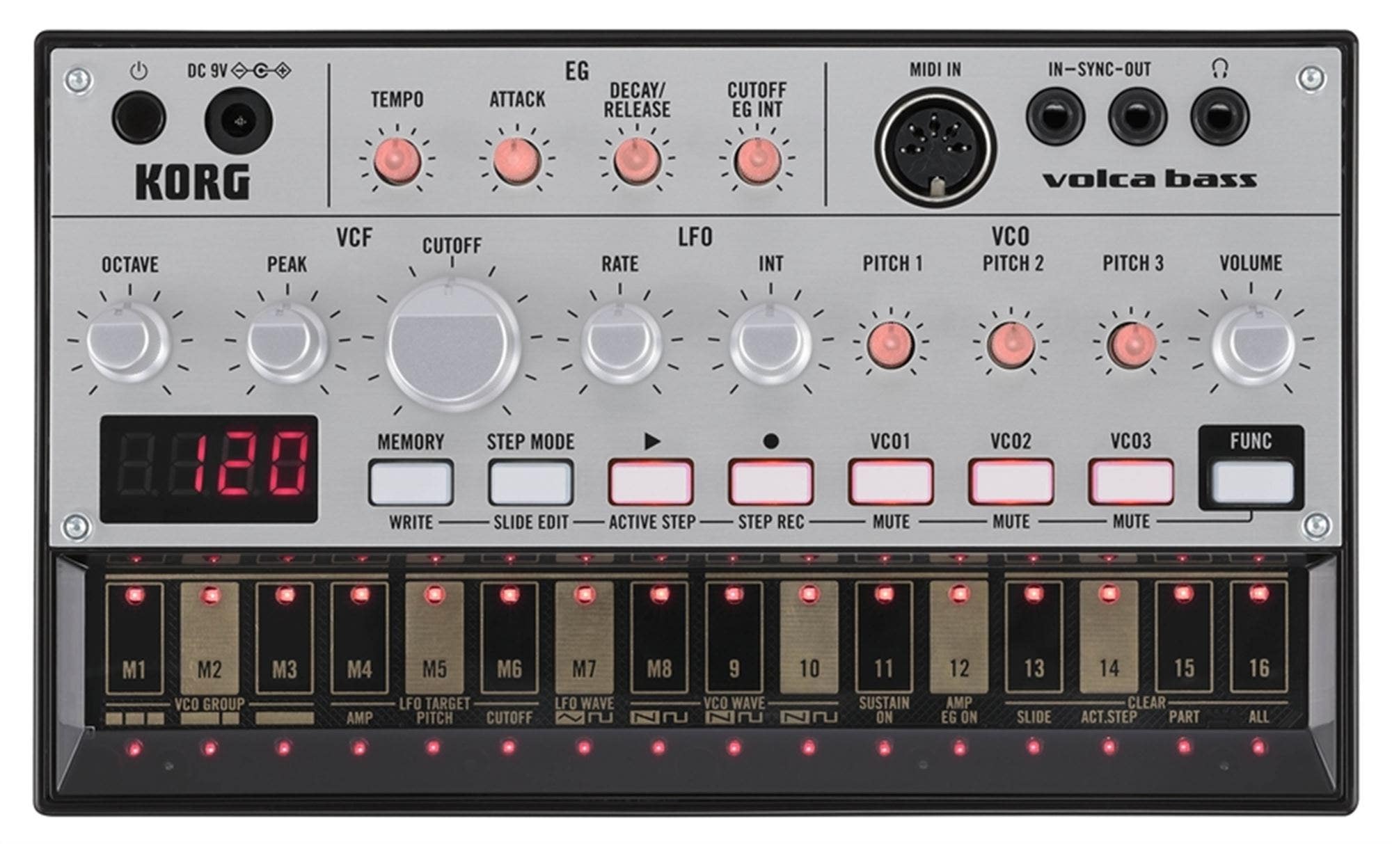 Korg VolcaBass Analog Bass Synthesizer