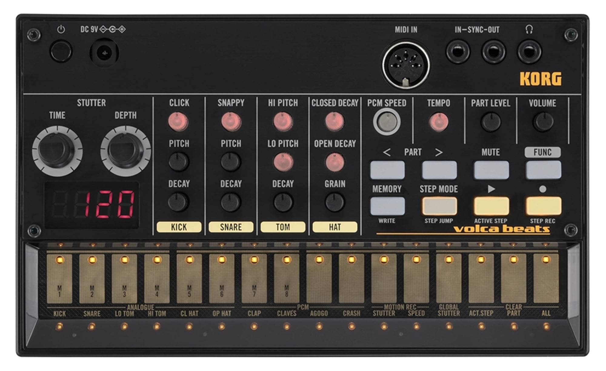 Korg VolcaBeats Analog Rhythm Machine