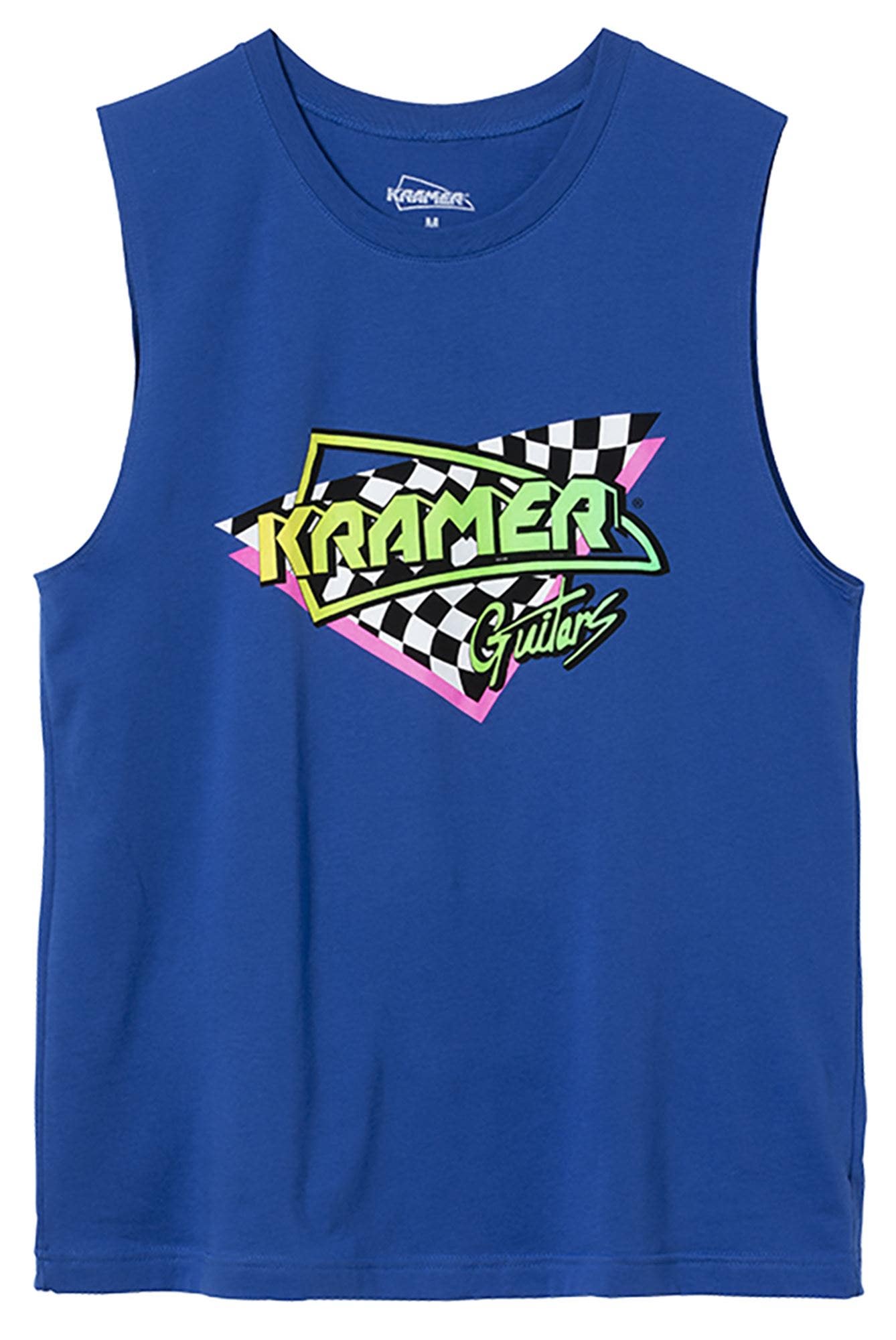 Kramer Checkered Flag Cutoff Tee Blue