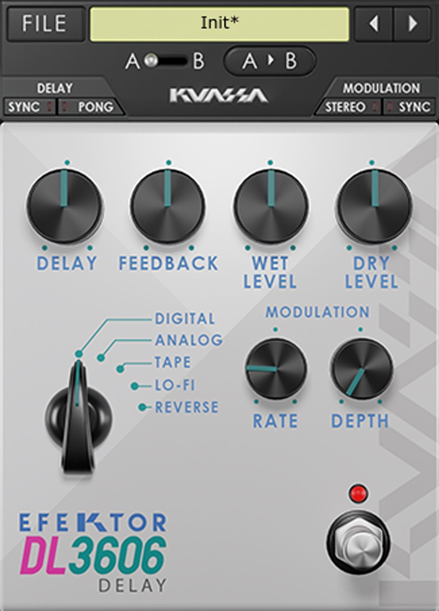 Kuassa Efektor DL3606 Delay Audio Effect Plugin Download