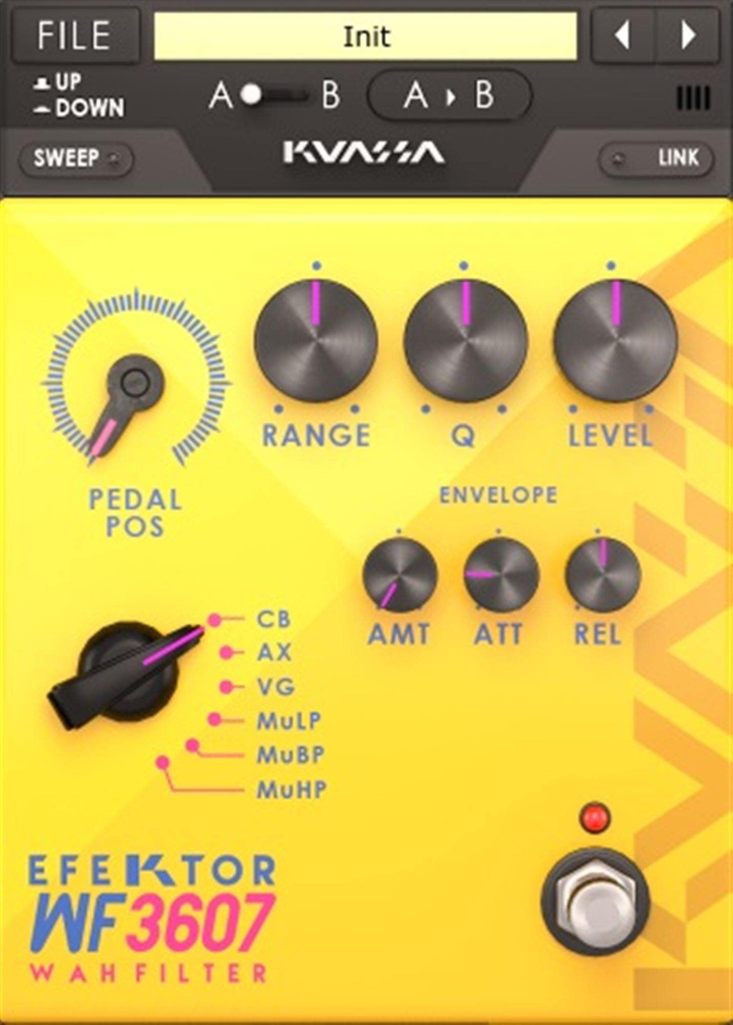 Kuassa Efektor WF3607 Wah Filter Audio Effect Plugin Download