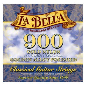 La Bella 900 Gold Nylon Superior Classical Guitar Strings Medium