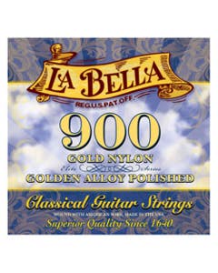 La Bella 900 Gold Nylon Superior Classical Guitar Strings Medium