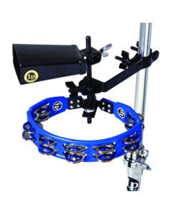 Latin Percussion LP160NY-K Tambourine and Cowbell with Mount Kit