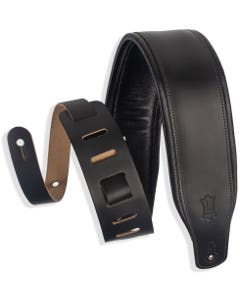 Levys M26PD-BLK 3" Garment Leather Padded Guitar Strap Black